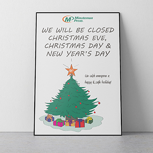 Minuteman Press Holiday Sign